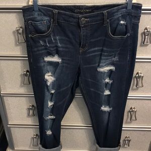Maurices Distressed Boyfriend Jeans